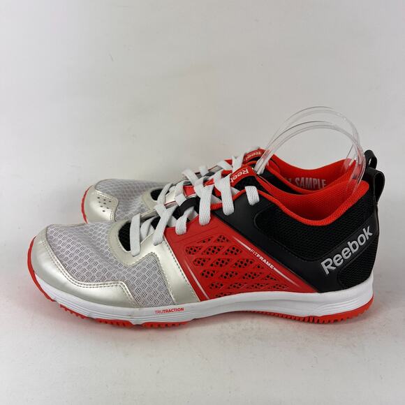 Reebok one glide fitframe us mens size 9 orange white black running sneakers - Picture 5 of 11